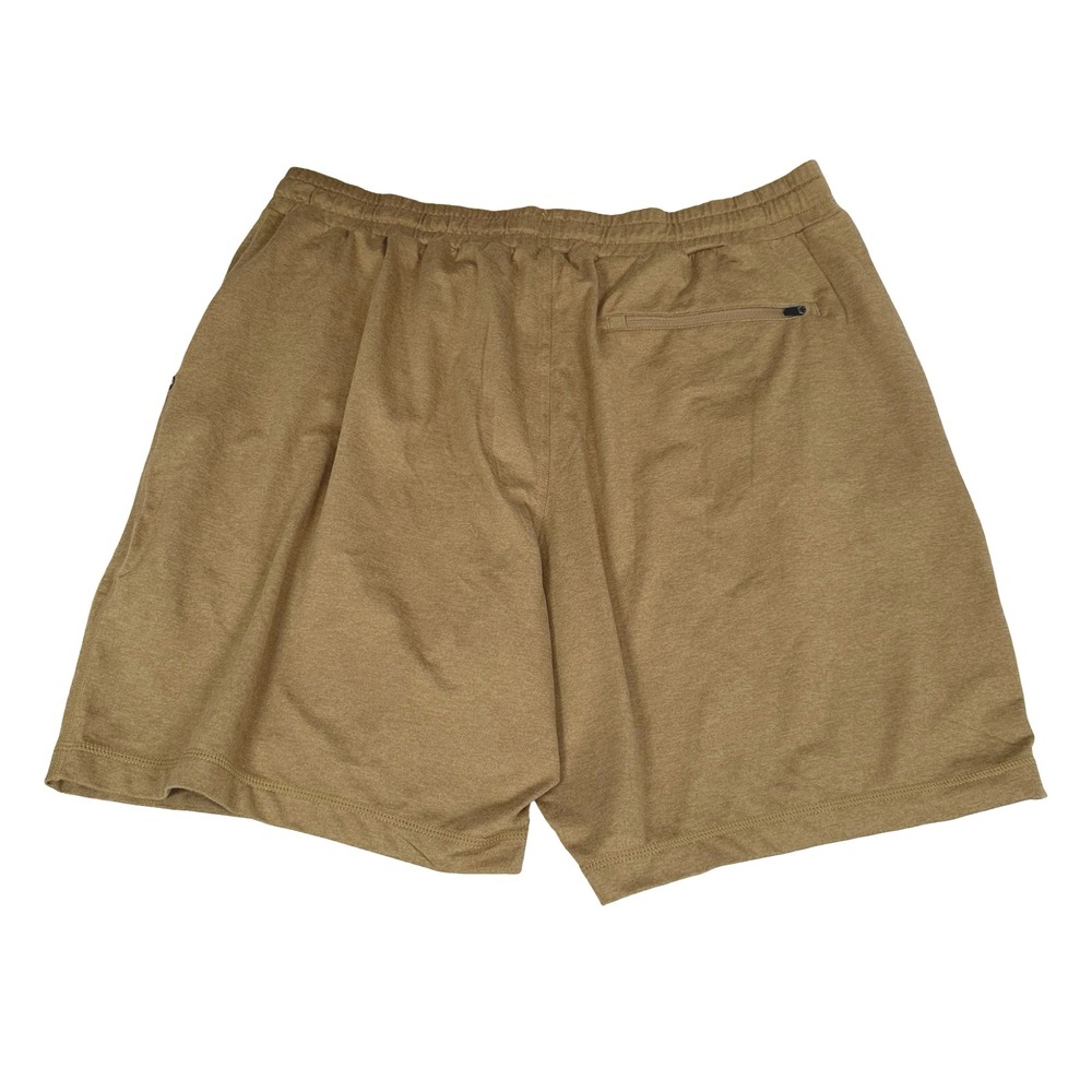 Vuori Ponto Short Mens XL Brown Camel Heather DreamKnit Performance Jersey V344 - Picture 2 of 10